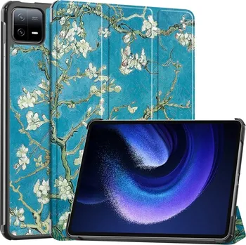 Pouzdro na tablet VSECHNONAMOBIL 60031 ART Zaklápěcí obal Xiaomi Pad 6 / Pad 6 Pro APRICOT BLOSSOM