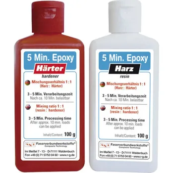 Průmyslové lepidlo R & G EPO5.F250A+B Epoxidová pryskyřice po 5 minutách 500 g