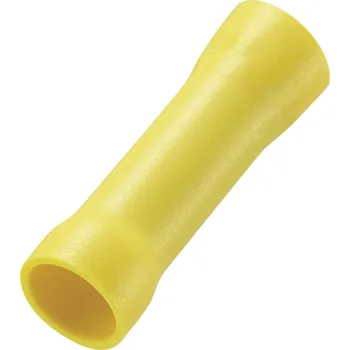 elektrický kabel TRU COMPONENTS 745485 krimpovací spojka 4 mm² 6 mm² plná izolace žlutá 50 ks