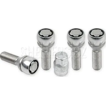 Šroubek na kolo Pojistné bezpečnostní šrouby M14x1,25x40 kužel, klíč 17, SICUBLOC AN740