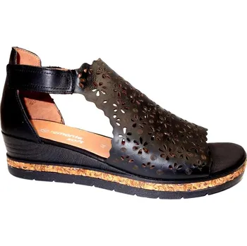 Dámské sandále Letní vycházková obuv, Remonte, černá: Černá Hladká kůže 29,8 45 G - standardní šíře (26788-26790)