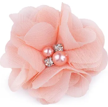 Galanterie Květ Ø5 cm s kamínky