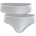 GREENICE Bezešvá krajková tanga GREE-9569 2ks Barva: Bílá, Velikost: L/XL