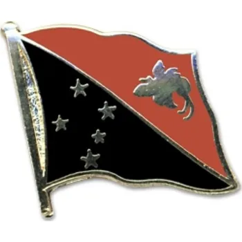 Odznak (pins) 20mm vlajka Papua Nová Guinea - barevný