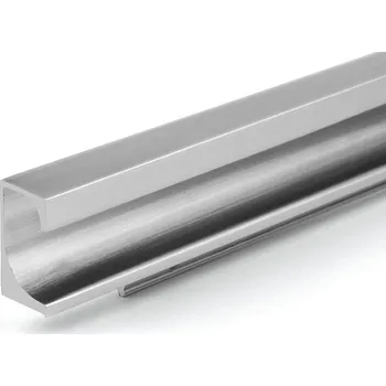 Nábytkové kování TULIP Narážecí úchytový profil Paolo 497 eloxovaný hliník (TULIP Narážecí úchytový profil Paolo 497 eloxovaný hliník)