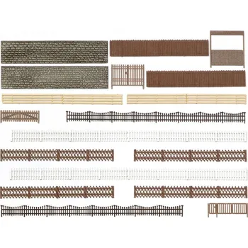 Modelová železnice Busch 6017 H0 sortiment plotů stavebnice