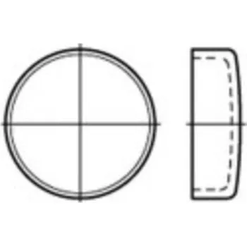 Expanzní nádoba chladiče TOOLCRAFT Uzavírací víčko ocel 107070 100 ks (Ø) 12 mm