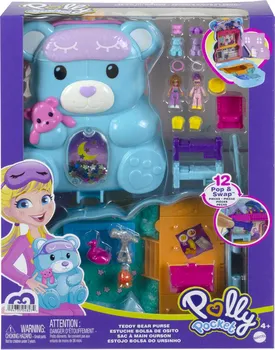 Panenka Mattel Polly Pocket herní sada v crossbody kabelce