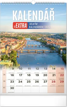 Kalendář Presco Group Nástěnný kalendář s extra velkým kalendáriem 2024