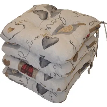 Podsedák Nábytek PEGAS Sedák UNI srdce LOVE - set 4 kusy