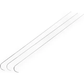 Jehly na korálky zahnuté, malé, nikl