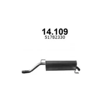 Tlumič výfuku Zadni tlumic vyfuku, 51782330, IZAWIT, 14.109A