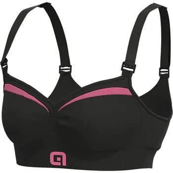 cyklistický dres ALÉ Podprsenka - MAGIC - růžová/černá