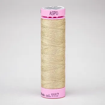 Nit Univerzální šicí nit Amann ASPO 120 polyesterová, písková béžová 1117, návin 100m