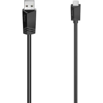 Mobilní telefon Hama USB kabel USB 2.0 USB Micro-B zástrčka, USB-A zástrčka 1.50 m černá 00200608