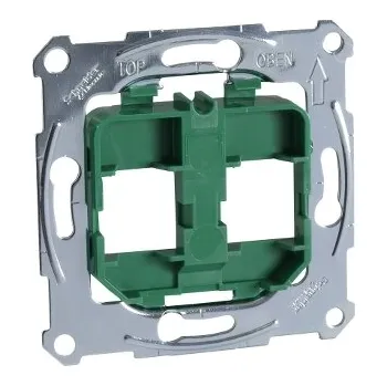 vypínač a zásuvka SCHN MTN4566-0004 Merten - Nosná deska pro modulární konektory, zelená