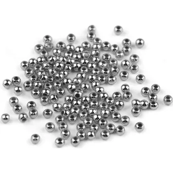 Korálek Plastové voskové korálky / perly Glance Metalic Ø4 mm