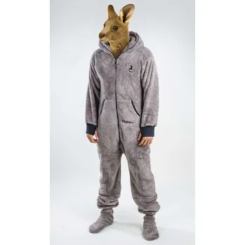 Dámský overall Dupačky teddy vlk XL - šedá