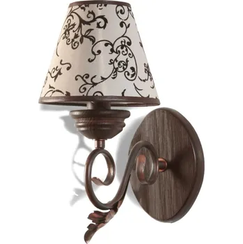 Nástěnné svítidlo Light for home - Nástěnné světlo 30231 "Munich", 1x40W, E14, hnědá, měď