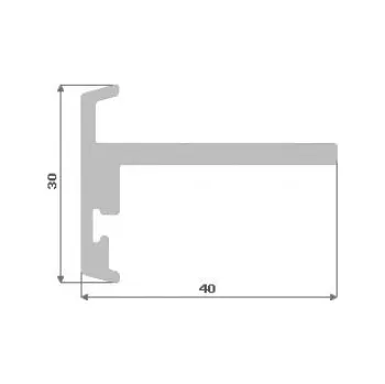 Stavební profil Al profil - T klapačka