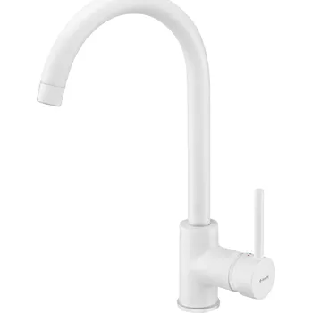 Vodovodní baterie Deante Nemezja dřezová baterie, bílá