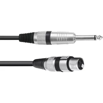 Elektrická zásuvka Omnitronic 3022516L XLR kabelový adaptér [1x XLR zásuvka 3pólová - 1x jack zástrčka 6,3 mm (mono)] 0.90 m černá