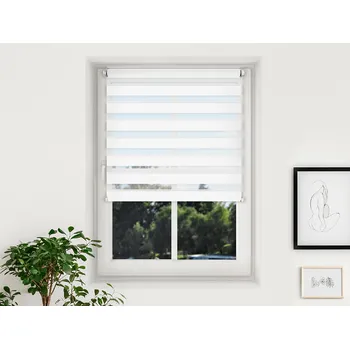 Roleta FEXI Zatemňovací Roleta Den a noc, Nature slim bílá, A 051 v POLO kazetě, 150x30 cm