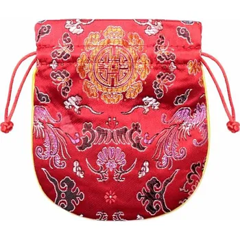 Dárková taška Brokátový sáček červený 11,5 x 13 cm cca 11,5 x 13 cm