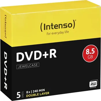 Počítač Intenso 4311245 DVD+R DL 8.5 GB 5 ks Jewelcase