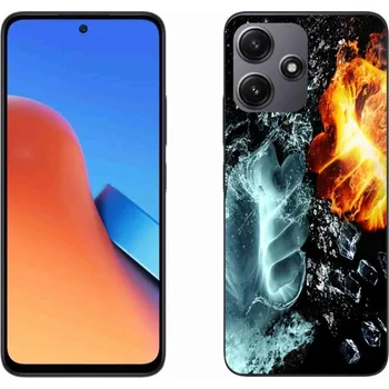 Pouzdro na mobilní telefon Gelový kryt mmCase na Xiaomi Redmi 12 5G - voda a oheň