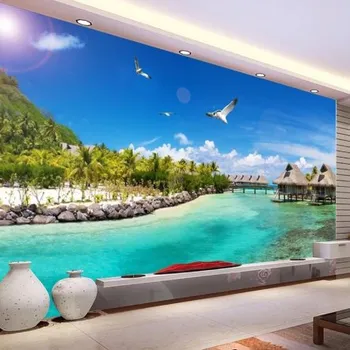 Fototapeta Solution Media 3D tapeta - Ostrov MU2748 2 - Voděodolná hedvábná tkanina - Textilní tapeta lesklá - 200g/m2