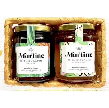 DÁRKOVÁ SADA MARTINE MEDOVÉ DUO (AKÁCIOVÝ A JEDLOVÝ) 2X 250G