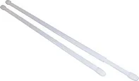 Tilldekor Vitrážová tyč 60-110 cm bílá 2 ks 