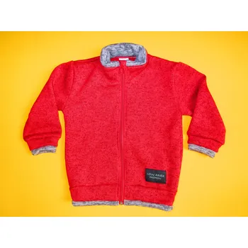 Chlapecký svetr Arex, ČR Svetrová mikina New Arex fashion 1 Barva: červená + světlešedá, Velikost: 86