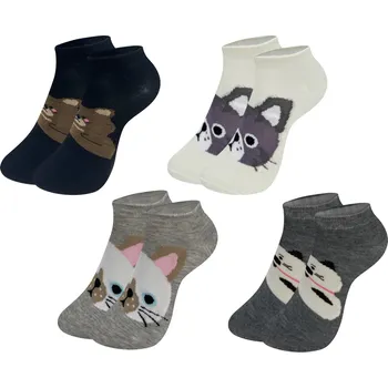 PESAIL Chlapecké kotníkové ponožky ZVÍŘATKA QM1018 6páry Velikost: 27-30