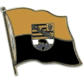 Odznak (pins) 20mm vlajka Sasko-Anhaltsko - barevný