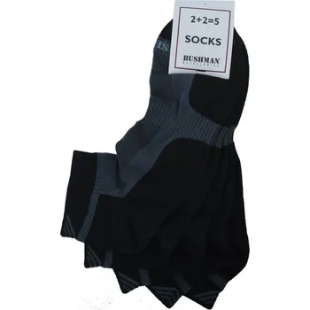 Dámské ponožky Bushman ponožky Short Set 2,5 black 36-38