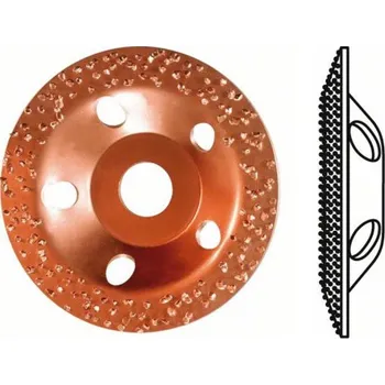 Brusný kotouč brusný kotouč - rašple, zkosený tvar, HM, střední, 115mm