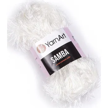 Galanterie Pletací příze YarnArt SAMBA 830 smetanová, efektní, 150g/100m