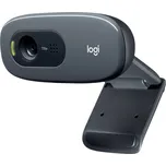 Logitech C270 HD webkamera, 1280 x 720 Pixel, stojánek, upínací uchycení