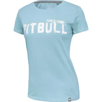 Dámské tričko PitBull West Coast - dámské triko GRAFITTI světle modré velikost: XS