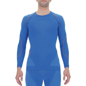 cyklistický dres UYN Cyklistické triko s dlouhým rukávem - EVOLUTYON - modrá