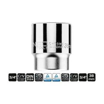 Autodílna hlavice gola 12 hranná, 3/4", 38 mm, , TOPEX, 08-327