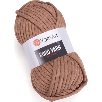 Příze Pletací / háčkovací příze YarnArt CORD YARN 788 hnědá, jednobarevná 250g/73m