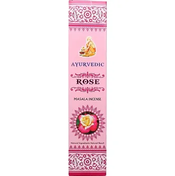 Vonná tyčinka Vonné tyčinky Ajurvéda Rose - růže 10 g