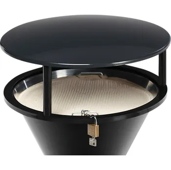 Popelník Stříška pro kuželový stojanový popelník z plastu, černá