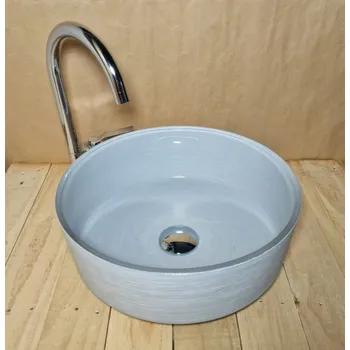 Umyvadlo Light for home - Skleněné designové umyvadlo "Modern Elegance" U 007, Šedá