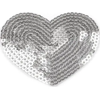 Galanterie Nažehlovačka srdce s flitry