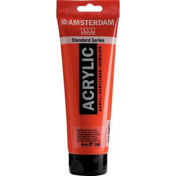 Vodová barva Akrylová barva Amsterdam Standard - 398 Naphthol Red Light Objem: 250 ml
