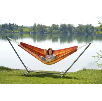 Houpací síť Stojan na houpací síť Amazonas Sumo Grande - stříbrný